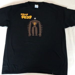 Soft Black Ghibli studios T-shirt